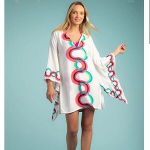 Trina Turk Kaleidoscope Caftan Swim Coverup, size XS. NWT.
